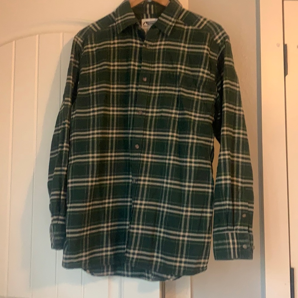 Green plaid flannel